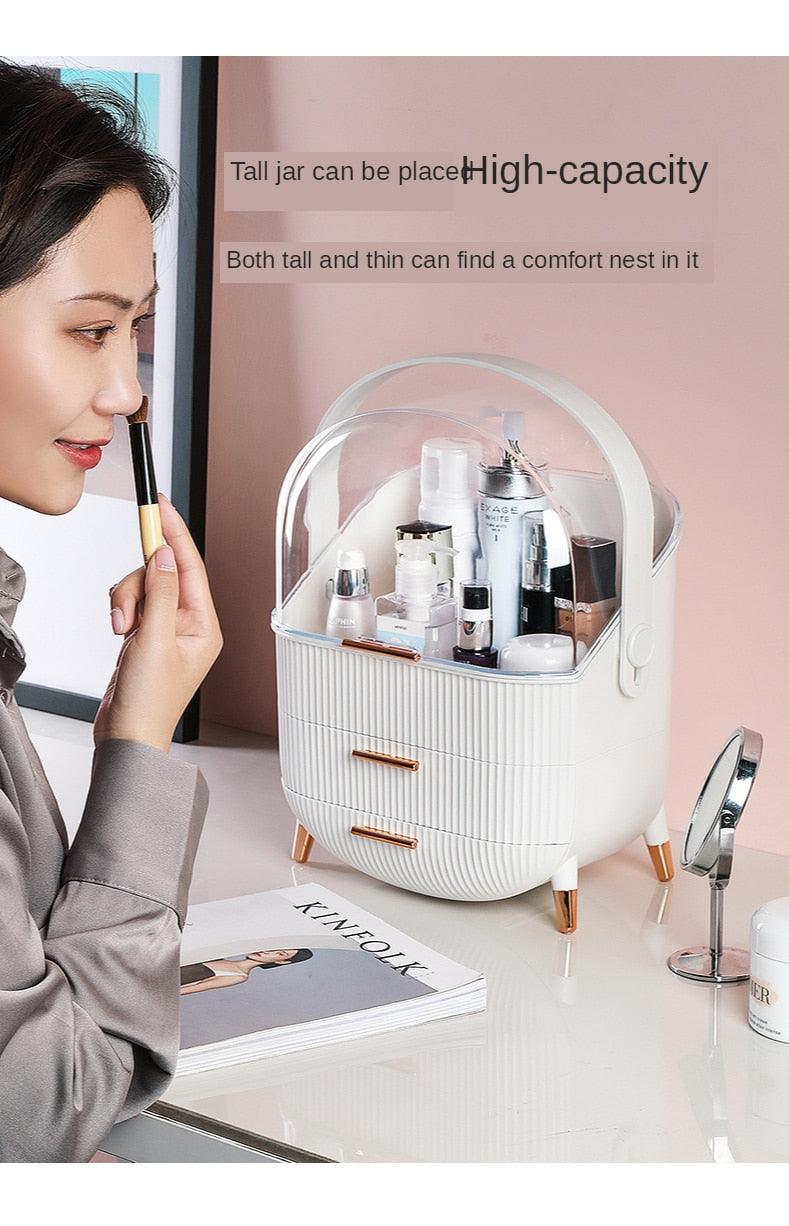 Fashion Acrylic Cosmetic Box Transparent Makeup Jewelry Drawer Home Storage Boxs Multifunctional Travel Cosmetic Organizer - Wowza