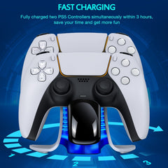 Dual Fast Charger For PS5 Controller Type-C Charging Cradle Station For Playstation 5 Controller Charger Gamepad Acces