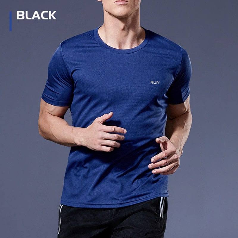 Multicolor Quick Dry Short Sleeve Sport T Shirt Gym Jerseys Fitness Shirt Trainer Running T-Shirt Men's Breathable Sportswear