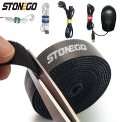 USB Cable Winder Cable Organiser Ties Mouse Wire Earphone Holder HDMI Cord Free Cut Management Phone Hoop Tape Protector