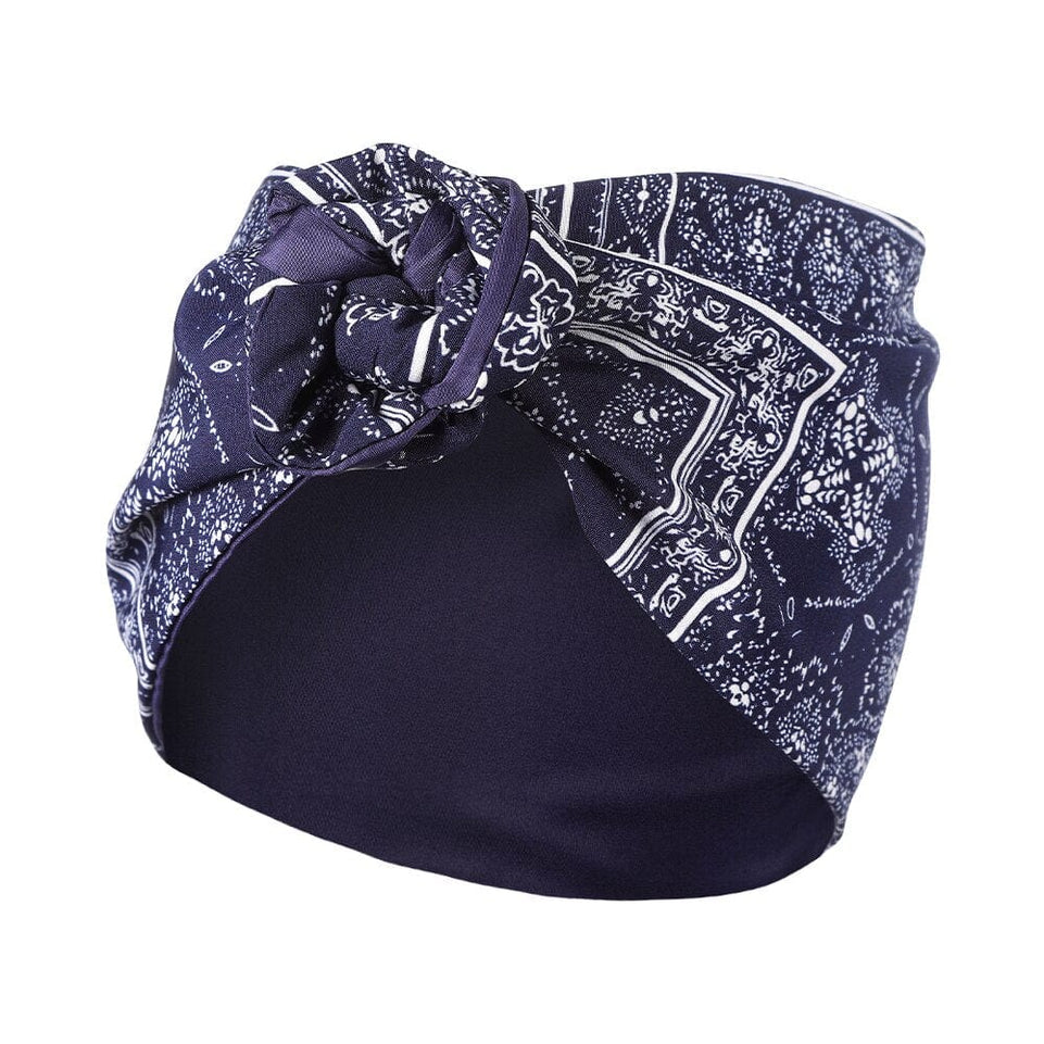 MOLANS New Floral Printing Elastic Bandana Wire Headband Knotted Fashion Tie Scarf Hairband Headdress for Women Hair Accessories