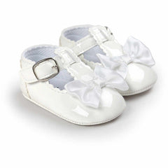 Newborn Baby Girls Shoes PU leather Buckle First Walkers Big Bow Summer Princess Shoes Party Wedding Baby Girl Shoes