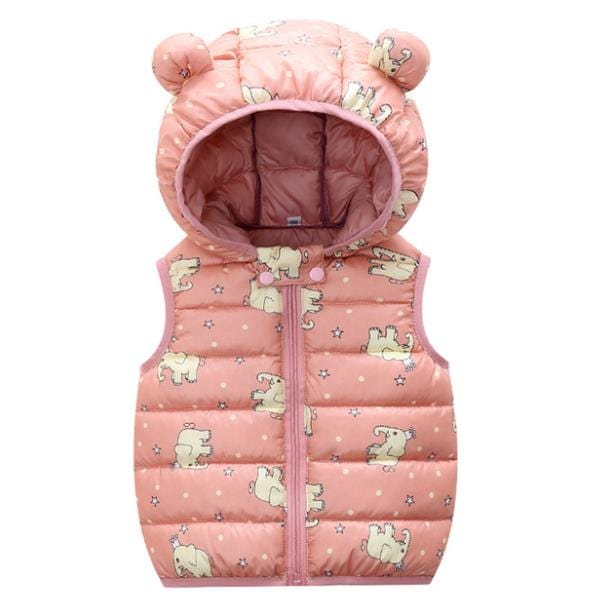 2020 Autumn Children Warm Down Vest Baby Cotton Waistcoat Kids Outerwear Vest Children Clothing Boys Girls Hooded Jackets Vest