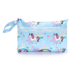 Waterproof Reusable Diaper Bag For Mom Menstrual Pads Kids Nappies Storage Printed Wetbag Maternity Stroller Wet Bag Washable