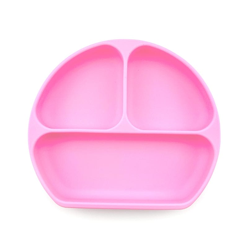 Children's dishes baby Silicone Sucker Bowl Baby placemat Tableware Set Smile Face Baby Tableware Set kids plate