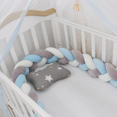 3M Baby Bumper Bed Braid Knot Pillow Cushion Bumper for Infant cuna Bebe lit Crib Protector Cot Bumper Room Decor