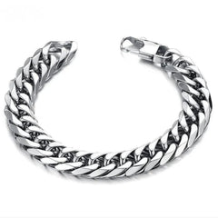 Thick Stainless Steel Bracelet for Men, Hand Chain, Punk Male Bracelets, Jewelry Accessories, Gift, 8mm-14mm Wide