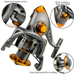 GHOTDA Fishing Reel Spinning 1000-7000 Series Metal Spool Spinning Wheel for Sea Fishing Carp Fishing