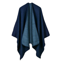 Luxury Brand Ponchos Coat 2022 Cashmere Scarves Women Winter Warm Shawls and Wraps Pashmina Thick Capes Blanket Femme Scarf