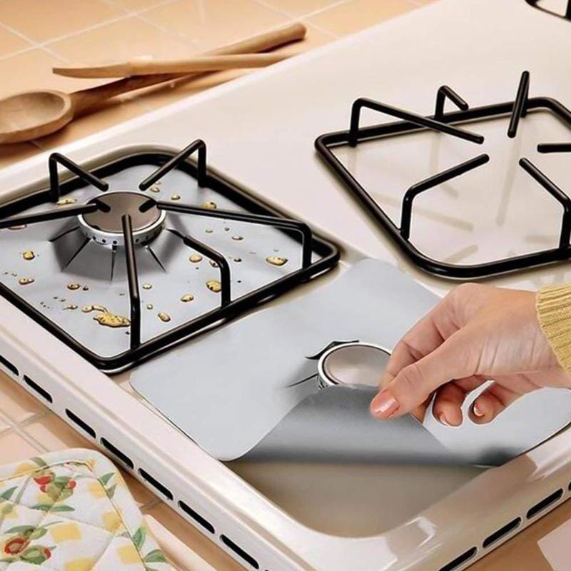 1/4PC Stove Protector Cover Liner Gas Stove Protector Gas Stove Stovetop Burner Protector Kitchen Accessories Mat Cooker Cover - Wowza