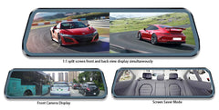 Mirror Camera for Car Touch Screen  Video Recorder Rearview mirror Dash Cam Front and Rear Camera Mirror DVR Black Box