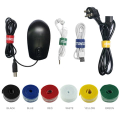 USB Cable Winder Cable Organiser Ties Mouse Wire Earphone Holder HDMI Cord Free Cut Management Phone Hoop Tape Protector