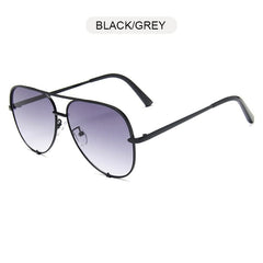 FUQIAN New Classic Metal Aviation Sunglasses Women Fashion Alloy Pilot Sun Glasses Men Gradient Lens Driving Shades Ladies UV400