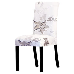 Printed Stretch Chair Cover Big Elastic Seat Chair Covers Office Chair Slipcovers Restaurant Banquet Hotel Home Decoration