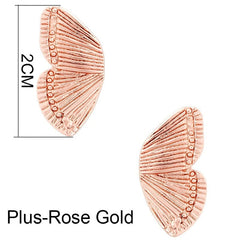 Original Half Of Butterfly Studs Earrings For Women 2021 Vintage Gold Tone Charming Earings Jewelry