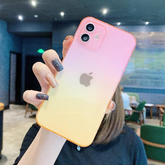 LOVECOM Gradient Clear Watercolor Phone Case For iPhone 13 12 14 Pro Max 11 Pro Max XS Max XR X 7 8 Plus Coque Soft TPU Cover