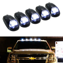 Smoked 5 Pcs 12 LED Vehicle Car Cab Roof Running Marker Lights for Truck SUV Off Road Set Bulb Lamp Car Styling