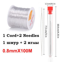 100M Plastic Crystal DIY Beading Stretch Cords Elastic Line Jewelry Making Supply Wire String jeweleri thread String Thread