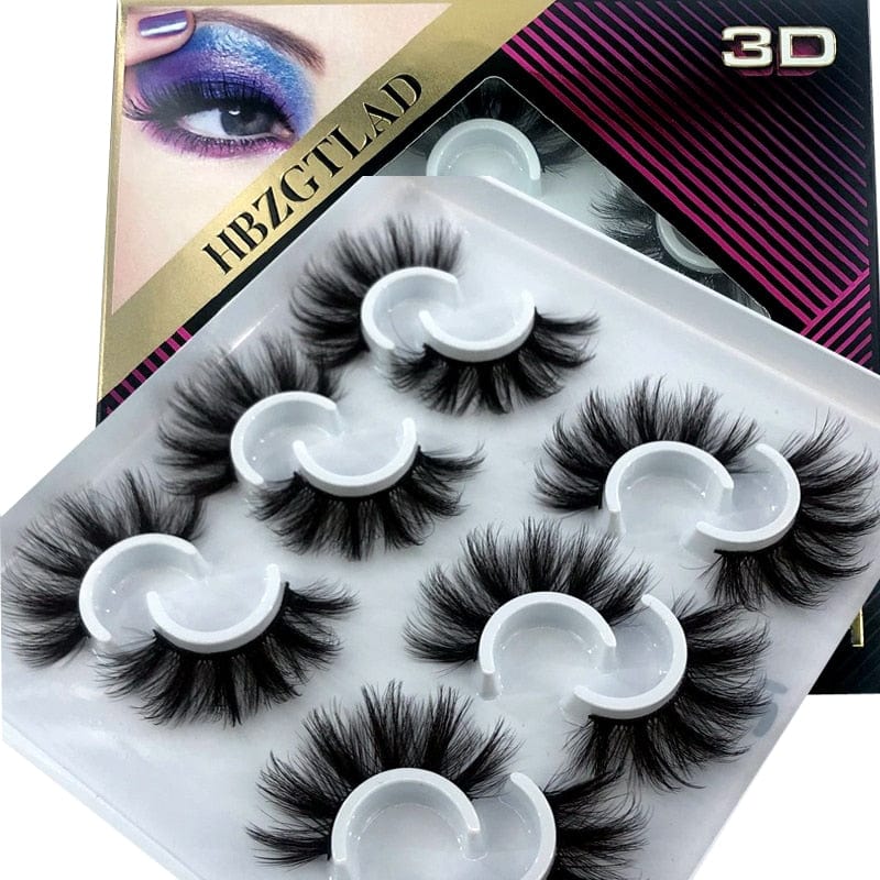 2023 New 5 pairs natural false eyelashes fake lashes long makeup 3d mink lashes eyelash extension mink eyelashes short eyelashes