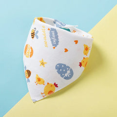 Baby Bibs Cotton Baby Feeding Apron Triangle Cute Baby Bibs Girls Boys Cartoon Feeding Scarf Bib Collar Bib Burp Cloth