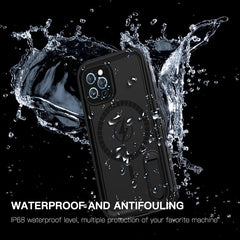 IP68 Real Waterproof Phone Case For iPhone 12 Pro Max 12 Mini 12 Pro Underwater Diving Water Proof Hide Bracket Phone Covers