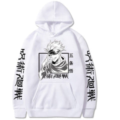 Jujutsu Kaisen Hoodie Hip Hop Anime Pullovers Tops Loose Long Sleeves Autumn Man Cloth