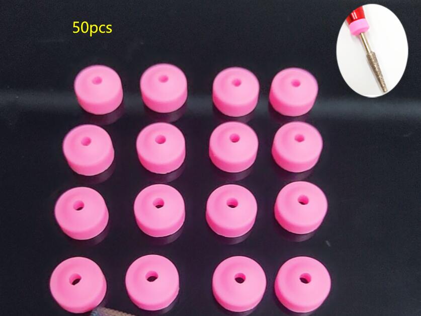 5/10/20/50pcs Nail Drill Plastic Protection Pink Caps Used on 3/32" Nail Drill Bits Electric Accessories Nail Tools Prevent Dust