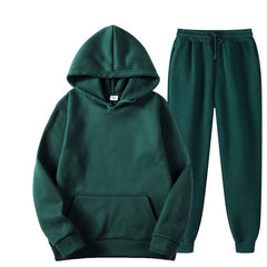 Two Piece Set Casual Fleece Tracksuit Women Winter 2020 Women's Sets Oversized Hooded Long Sleeve Hoodie Sport Pants Lady Suit