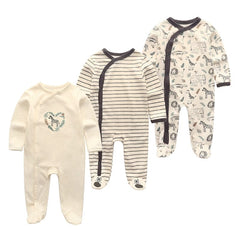 Baby Girl Clothes Long Sleeve 1/2/3PCS Spring and Autumn Clothing Sets Cotton Baby Boy Clothes Newborn Overalls Roupa de bebe