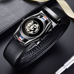 Belts for 3.5cm Width Sports Car Brand Fashion Automatic Buckle Black Genuine Leather Men's Jeans High Quality Waist Male Strap