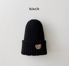 Soft Warm Baby Beanies Knitted Hats For Toddler Children Bear Embroidery Kids Boys Girls Autumn Winter Caps 11 Colors