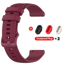 Watch Strap For Garmin Venu Vivoactive 3 Silicone Wristband Strap For Garmin Vivoactive 4S 4 Forerunner 245 With Dustproof Plug