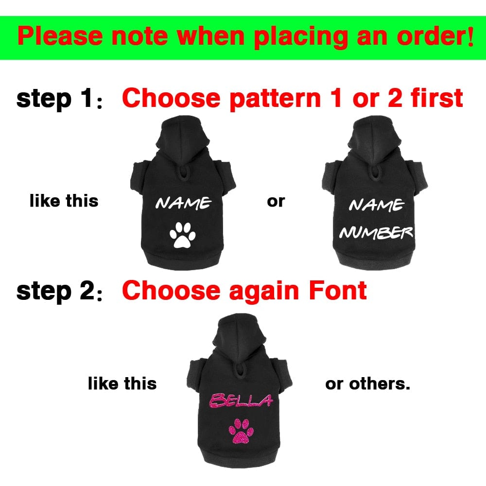 Custom Dog Cat Hoodie Clothes French Bulldog Puppy Dog Coat Sweatshirt Cotton Winter Dog Cat Clothing Shirt Chihuahua Yorkshire - Wowza