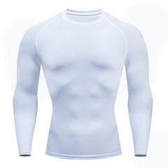 Men Compression Running T Shirt Fitness Tight Long Sleeve Sport Tshirt Training Jogging Shirts Gym Sportswear Quick Dry Rashgard