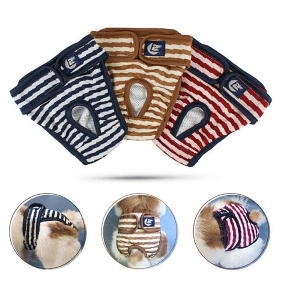 Female Dog Shorts Panties Menstruation Underwear Briefs Jumpsuit Pet Physiological Pant Diaper Sanitary Washable - Wowza