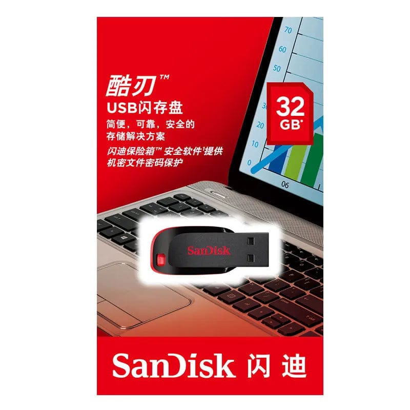 SanDisk USB flash pen drive 64gb 128gb usb 2.0 CZ50 flash disk usb flash drive usb 16gb 8gb memory stick pen drive 32gb