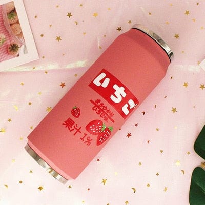 Creative Stainless Steel Japan Juice Candy Color Drink Cans Thermos Portable Unisex Students Personality Trendy Straw Cup - Wowza