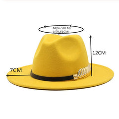 Special Felt Hat Men Fedora Hats with Belt Women Vintage Trilby Caps Wool Fedora Warm Jazz Hat Chapeau Femme feutre Panaman hat