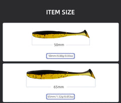 Easy Shiner Fishing Lures 50mm 65mm 75mm 100mm Wobblers Carp Fishing Soft Lures Silicone Artificial Plastic Baits