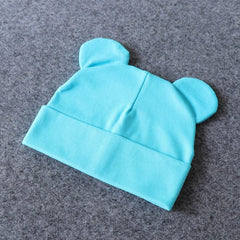 Baby Hat With Ears Cotton Warm Newborn Accessories Baby Girl Boy Autumn Winter Hat For Kids Infant Toddler Beanie Cap Girls Hat