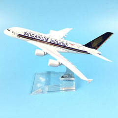 JASON TUTU Original model a380 airbus Boeing 747 airplane model aircraft Diecast Model Metal 1:400 airplane toy Gift collection