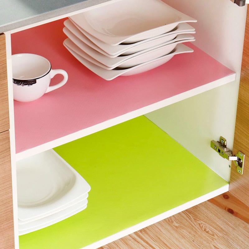 Reusable Shelf Cover Liners Cabinet Mat Drawer Mat Moisture-Proof Waterproof Dust Anti-Slip Fridge Kitchen Table Pad Paper