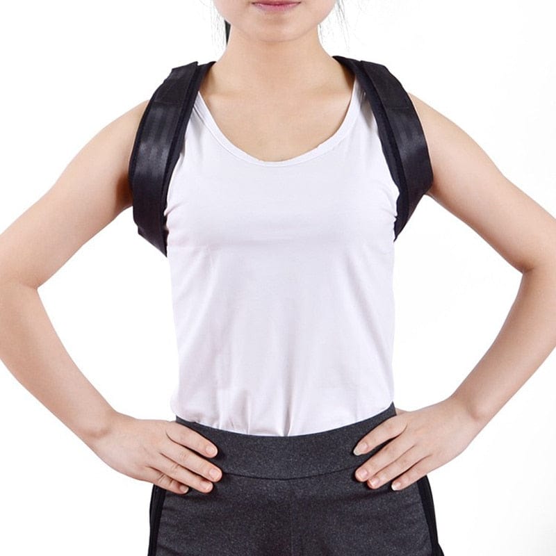 2 Pieces Back Posture Corrector Belt Women Men Prevent Slouching Relieve Pain Posture Strap Clavicle Support Brace