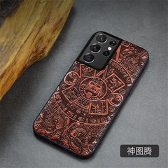 For Samsung Galaxy S21 Ultra Case Boogic Original Wood funda S21 S21+ Wood Cover Phone Case For Samsung S21 Ultra