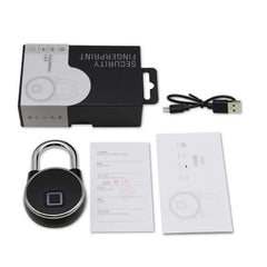 Tuya Smart Lock Fingerprint Padlock Smart Padlock Cabinet Lock Dormitory Anti-Theft Lock USB Rechargeable Security Keyless Lock