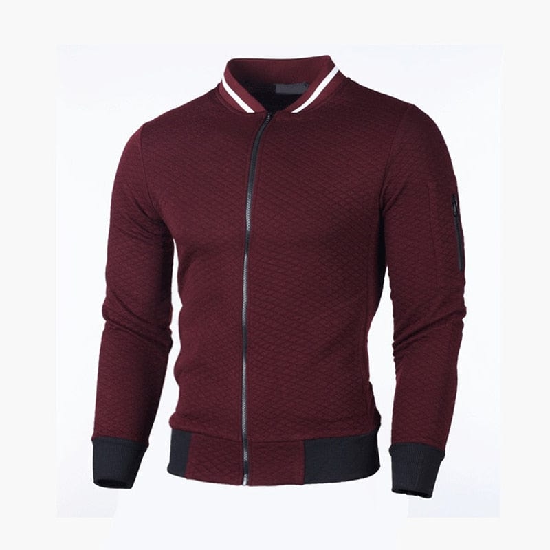 MRMT 2023 Brand New Men's Plaid Sweatshirts Zipper Men Sweatshirts Stand Collar for Male Casual Man Zipper Sweatshirt Clothing