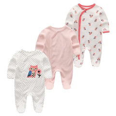 Baby Girl Clothes Long Sleeve 1/2/3PCS Spring and Autumn Clothing Sets Cotton Baby Boy Clothes Newborn Overalls Roupa de bebe