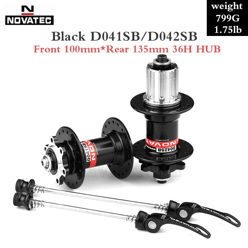 Novatec Hub D041SB D042SB Mountain Bike Disc Card Brake 28/32/36 Holes MTB Road Bicycle Bearing 36H Hubs 8/9/10/11/12 Speed