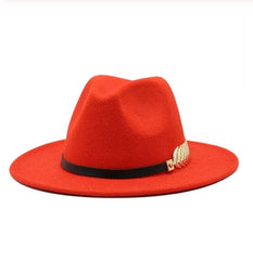 Special Felt Hat Men Fedora Hats with Belt Women Vintage Trilby Caps Wool Fedora Warm Jazz Hat Chapeau Femme feutre Panaman hat