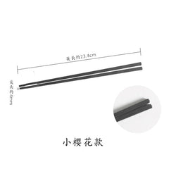 2 pairs of Chinese creative alloy chopsticks Japanese-style pointed chopsticks tableware tableware non-slip household chopsticks - Wowza